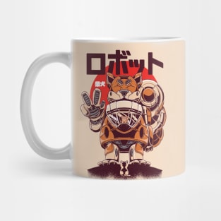 Manga Style Shiba Inu Mech Robot Anime Comic Cartoon Japanese Mug